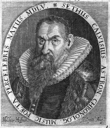 Sethus Calvisius (1556–1615). Radierung